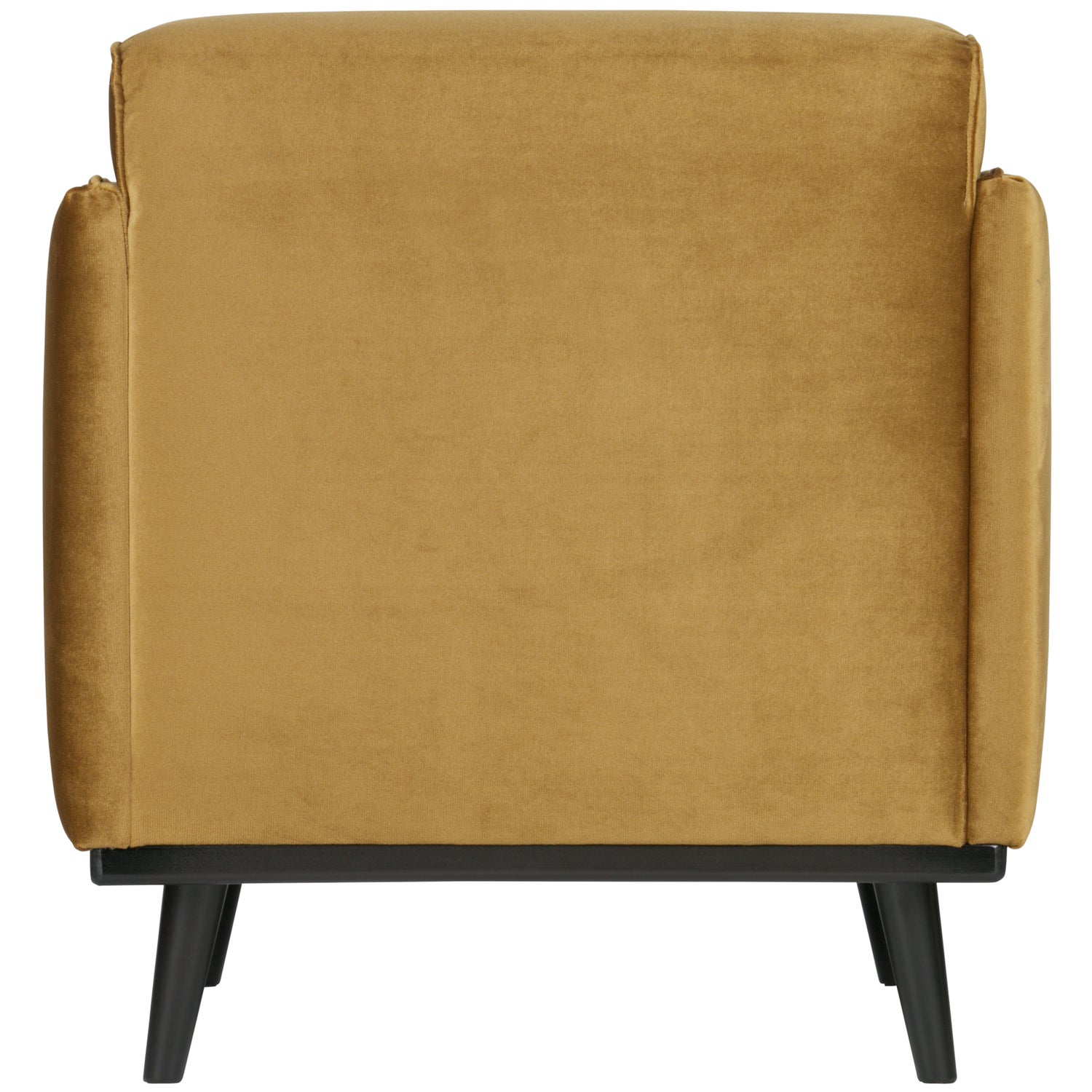 Fauteuil Statement met armleuning Fluweel - Honing Geel - Afbeelding 6