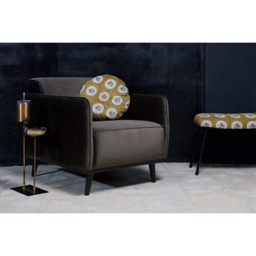 Fauteuil Statement met armleuning Fluweel  - Warm Groen - Afbeelding 2