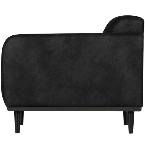 Fauteuil Statement met armleuning Suedine - Zwart - Afbeelding 3