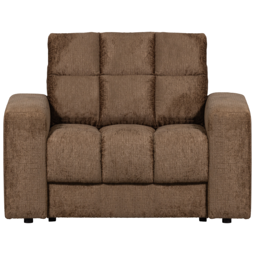 Second Date loveseat structure velvet 103 x 99 cm - Brass