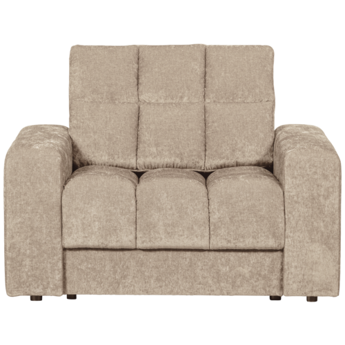 Second Date loveseat structure velvet 103 x 99 cm - Nougat