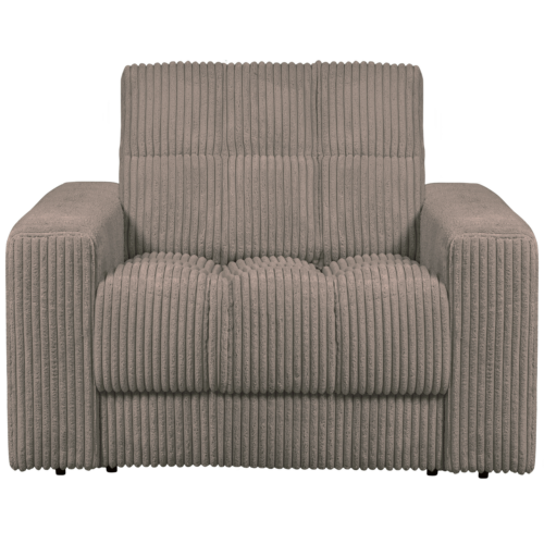 Second Date loveseat Grove ribstof 103 x 99 cm  - Mud