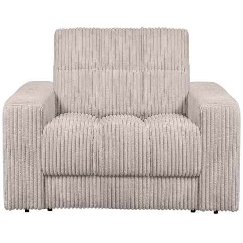 Second Date loveseat Grove ribstof 103 x 99 cm  - Naturel