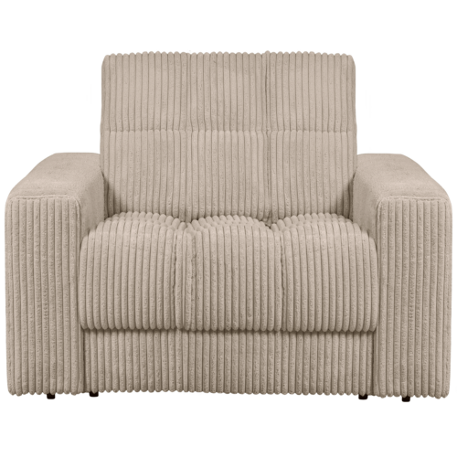 Second Date loveseat Grove ribstof 103 x 99 cm  - Travertin