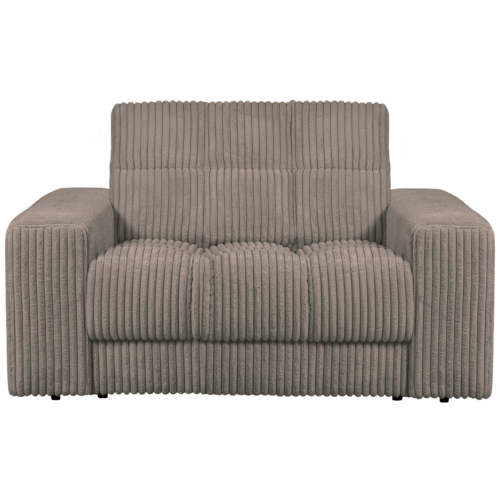 Second Date loveseat Grove ribstof 136 x 101 cm  - Mud - Afbeelding 2
