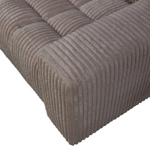 Second Date loveseat Grove ribstof 136 x 101 cm  - Mud - Afbeelding 4