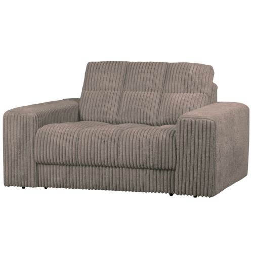 Second Date loveseat Grove ribstof 136 x 101 cm  - Mud