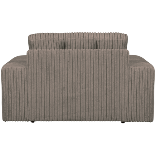 Second Date loveseat Grove ribstof 136 x 101 cm  - Mud - Afbeelding 3