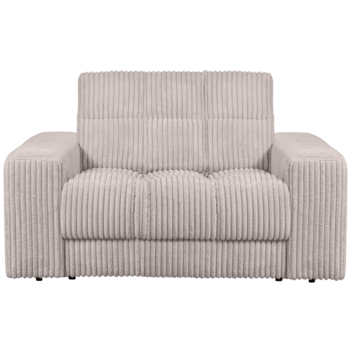 Second Date loveseat Grove ribstof 136 x 101 cm  - Naturel - Afbeelding 2