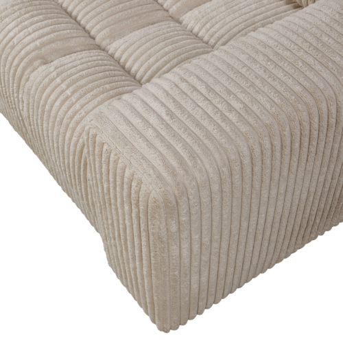 Second Date loveseat Grove ribstof 136 x 101 cm  - Travertin - Afbeelding 4