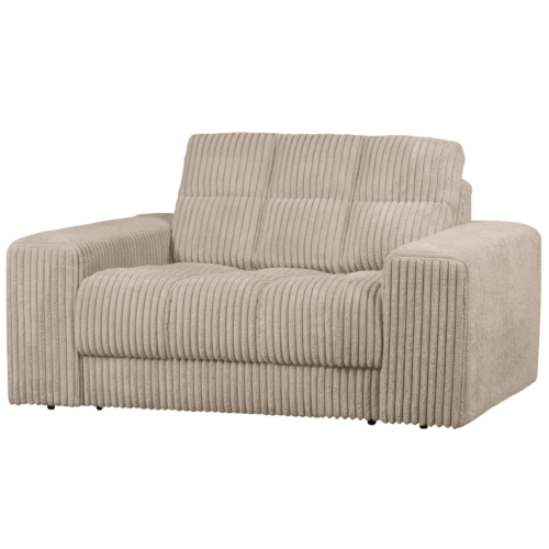 Second Date loveseat Grove ribstof 136 x 101 cm  - Travertin