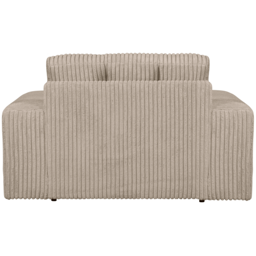 Second Date loveseat Grove ribstof 136 x 101 cm  - Travertin - Afbeelding 3