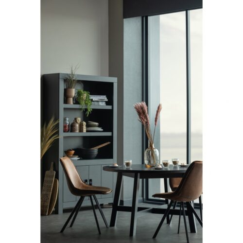 Eetkamerstoel Sven Lederlook - Cognac - Afbeelding 2