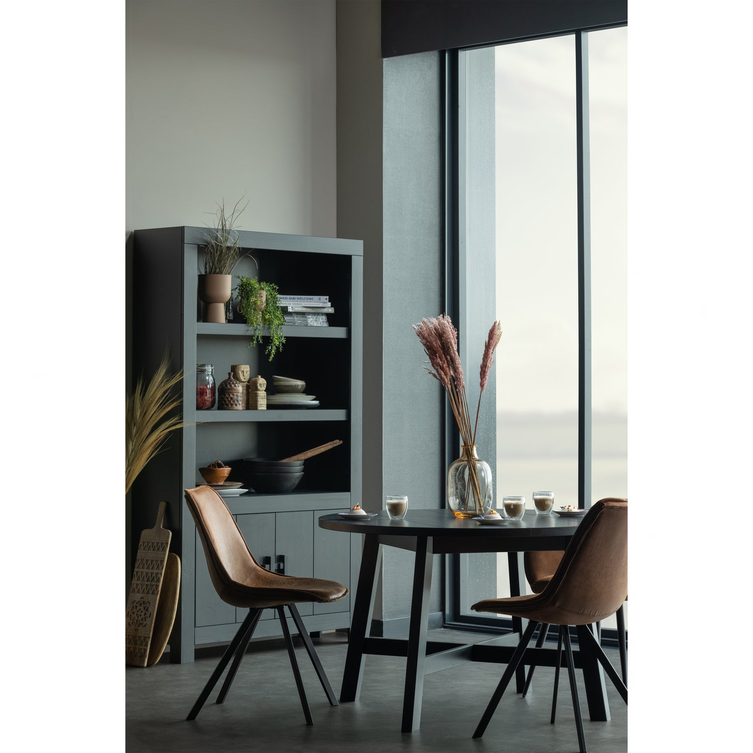 Eetkamerstoel Sven Lederlook - Cognac - Afbeelding 2