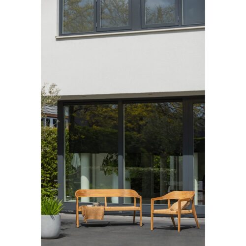 Tuin Fauteuil Chena Teakhout en Wicker - Afbeelding 2
