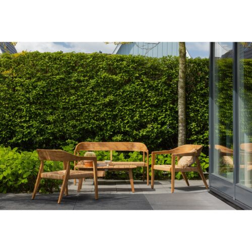 Tuin Fauteuil Chena Teakhout en Wicker - Afbeelding 3