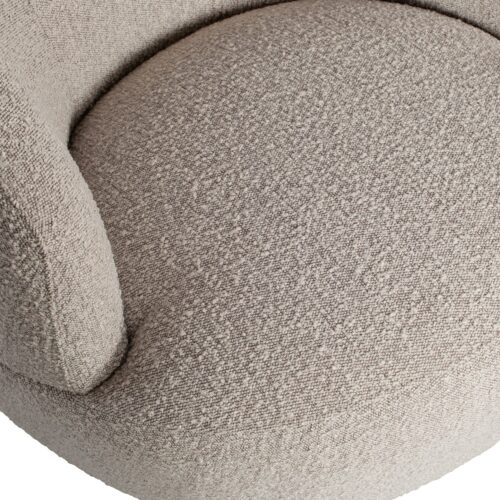 Draaifauteuil Woolly Bouclé - Naturel - Afbeelding 6