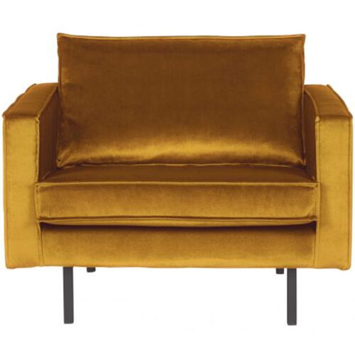 Fauteuil Rodeo Velvet - Oker