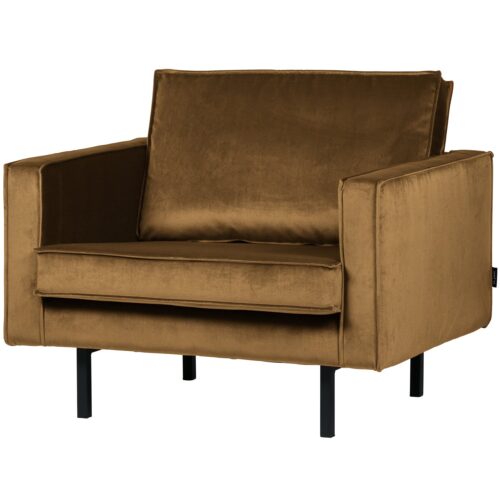 Fauteuil Rodeo Velvet - Honing (geel) - Afbeelding 4
