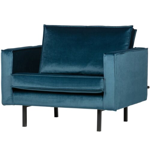 Fauteuil Rodeo Velvet - Blauw - Afbeelding 2