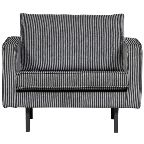 Fauteuil Rodeo Streep - Zwart Grijs - Afbeelding 2