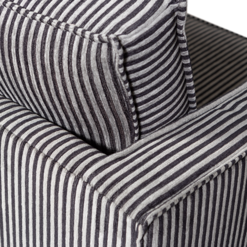 Fauteuil Rodeo Streep - Zwart Grijs - Afbeelding 4
