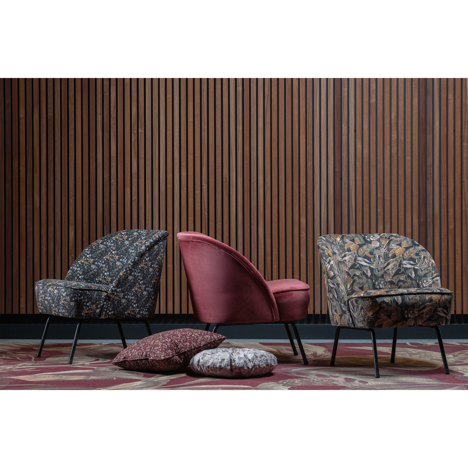 Fauteuil Vogue Velvet Bouquet - Zwart - Afbeelding 2