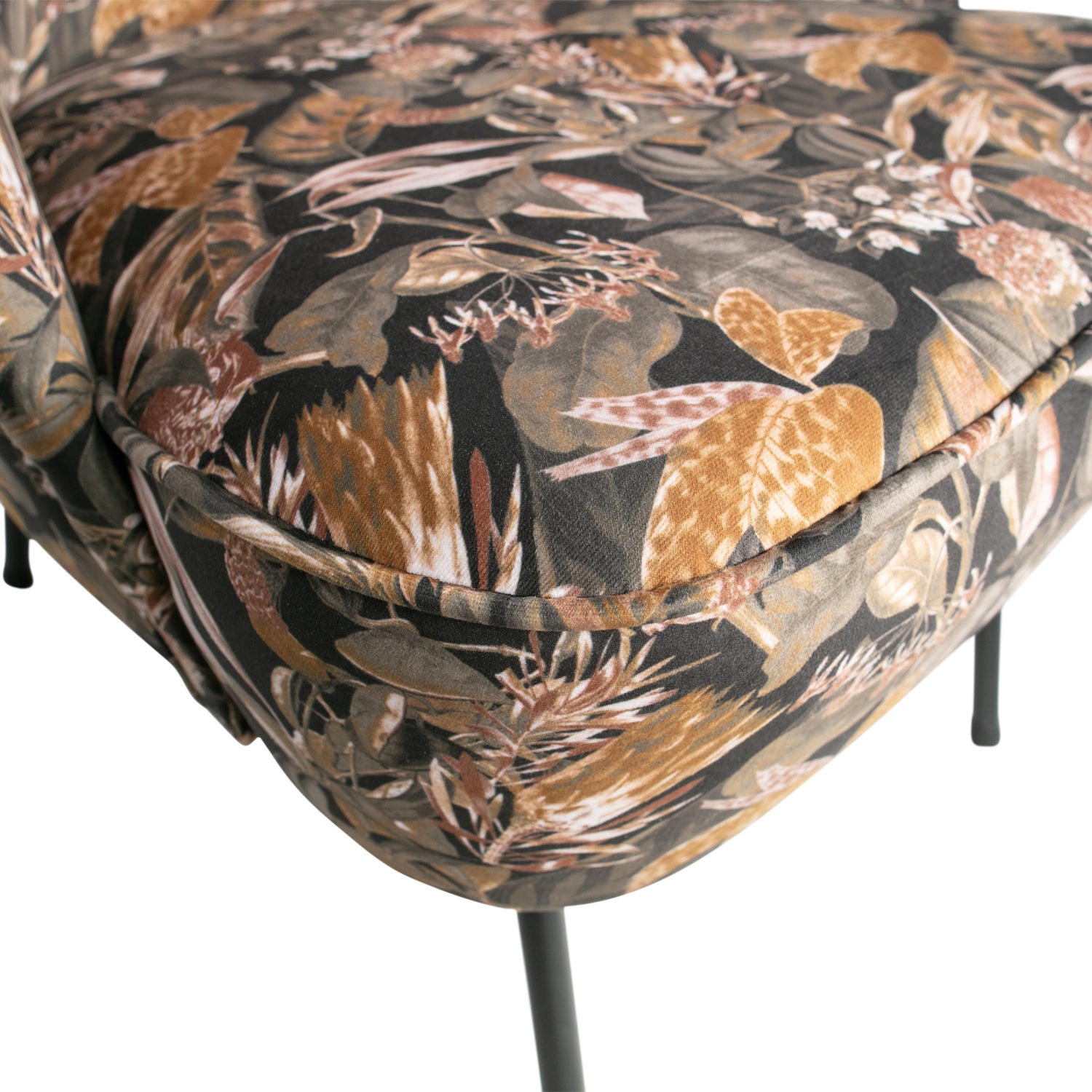 Fauteuil Vogue Velvet Bouquet - Zwart - Afbeelding 6