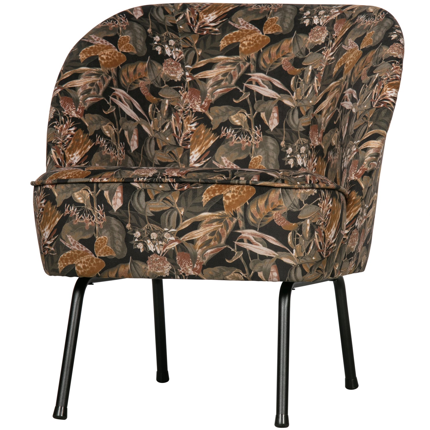 Fauteuil Vogue Velvet Bouquet - Zwart