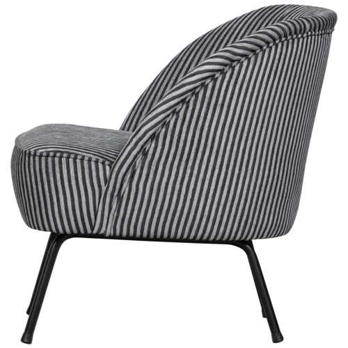 Fauteuil Vogue Streep - Zwart Grijs - Afbeelding 5