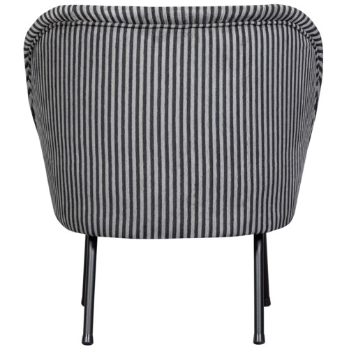Fauteuil Vogue Streep - Zwart Grijs - Afbeelding 6