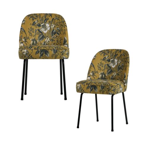 Eetkamerstoel Vogue Poppy Velvet - Mosterd - Afbeelding 6