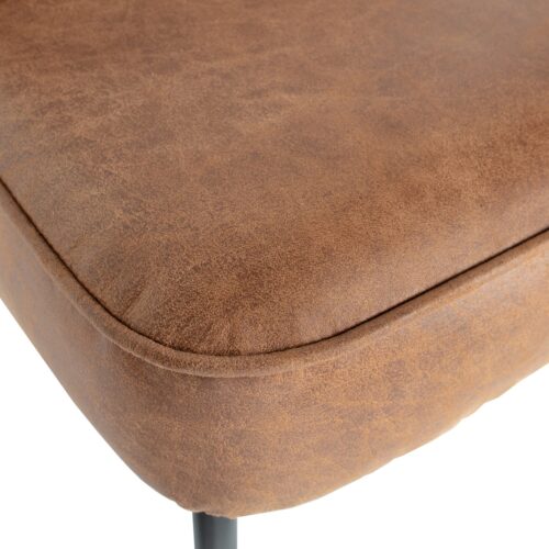 Eetkamerstoel Vogue Eco-leder - Zwart - Afbeelding 7