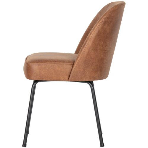 Eetkamerstoel Vogue Eco-leder - Zwart - Afbeelding 4
