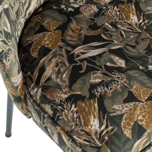 Eetkamerstoel Vogue Velvet  - Bouquet Zwart - Afbeelding 7