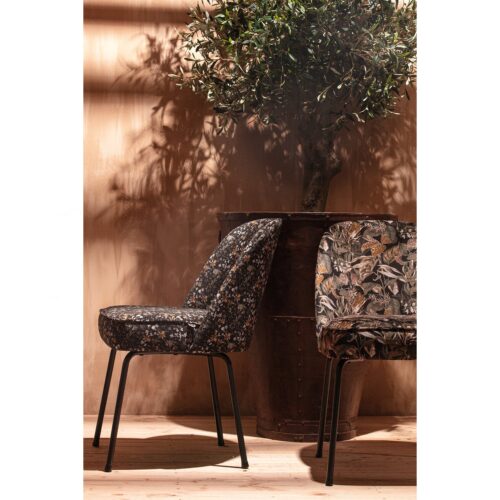 Eetkamerstoel Vogue Velvet  - Bouquet Zwart - Afbeelding 2