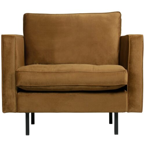 Fauteuil Rodeo Classic Velvet - Honing Geel