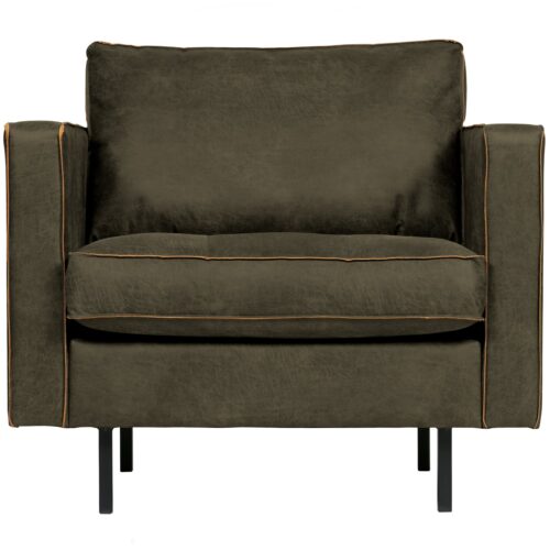 Fauteuil Rodeo Classic Gerecycled Leer - Army