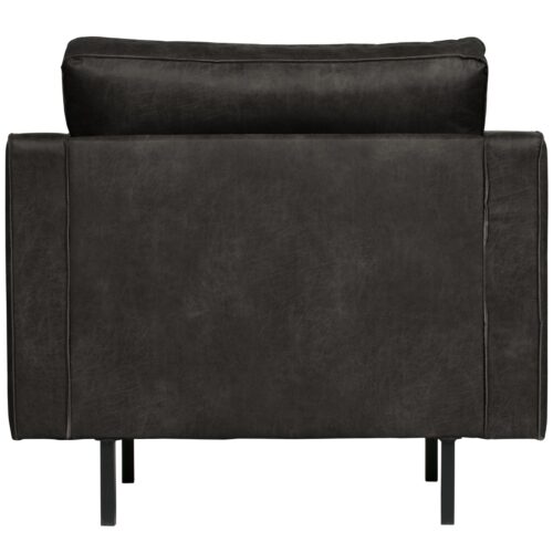 Fauteuil Rodeo Classic Gerecycled Leer - Zwart - Afbeelding 3