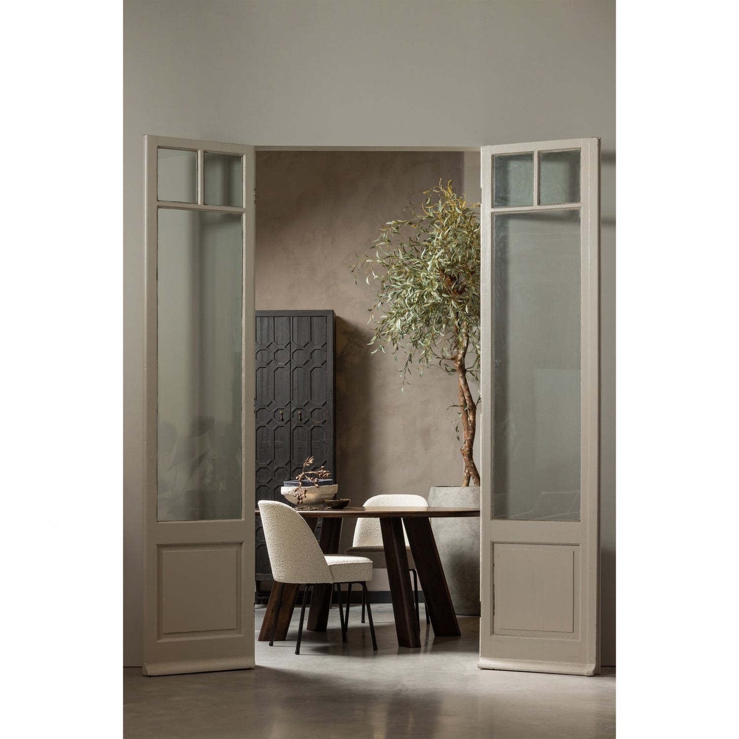 Eetkamerstoel Vogue Bouclé - Naturel - Afbeelding 2