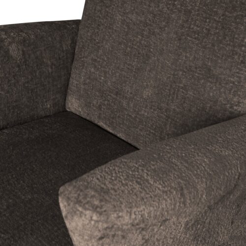 Fauteuil Muse Chenille - Grijs/Bruin - Afbeelding 5