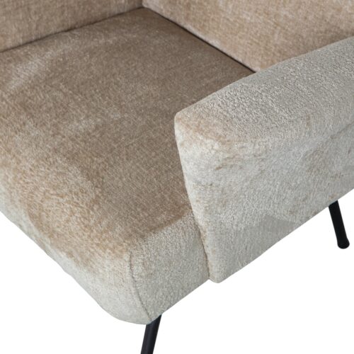 Fauteuil Muse Chenille - Naturel - Afbeelding 7