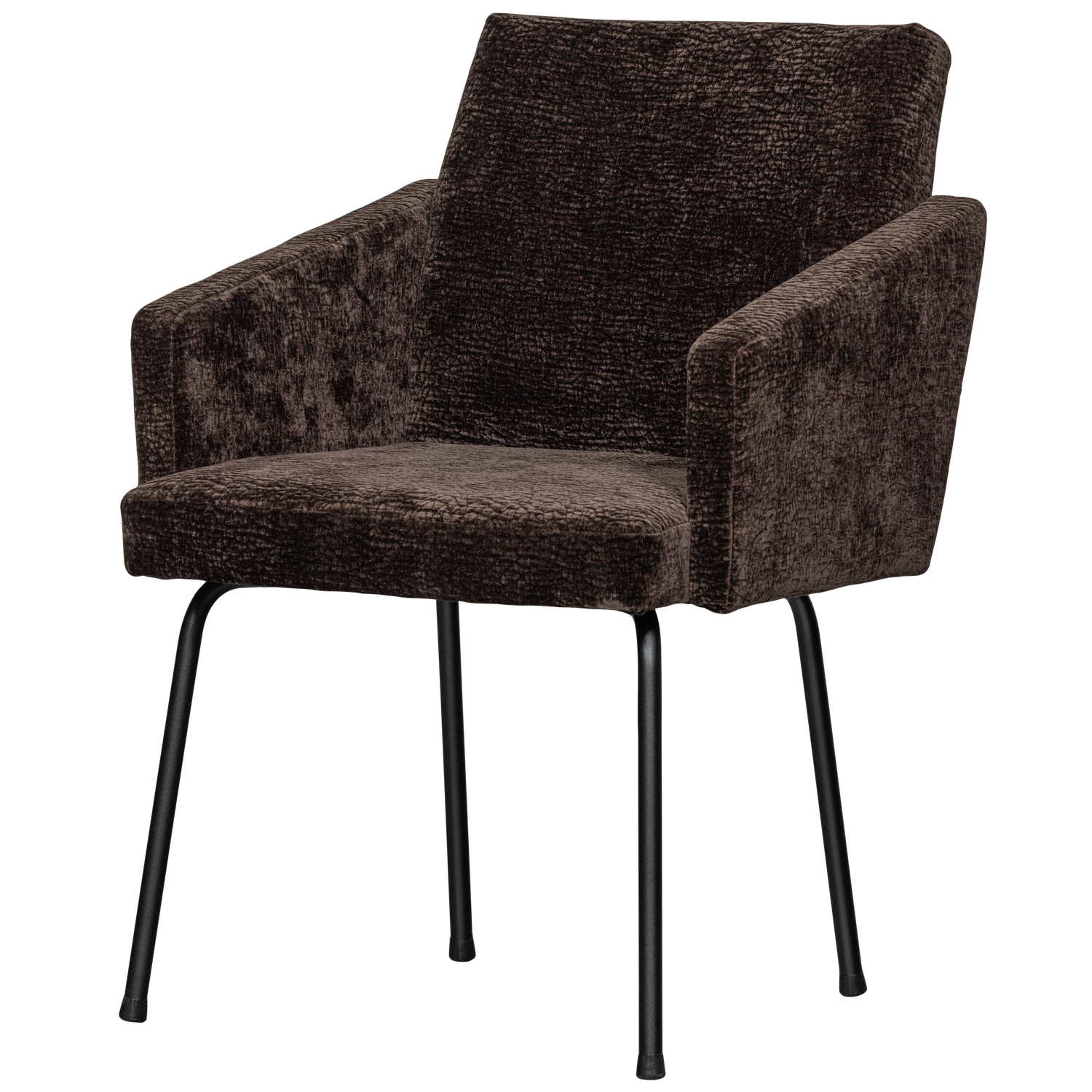Eetkamerstoel Mount 3D Chenille Donkerbruin