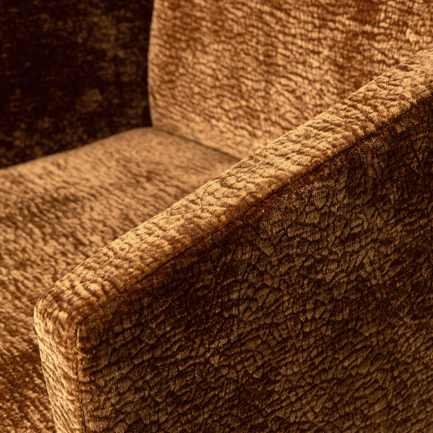 Eetkamerstoel Mount 3D Chenille Middenbruin - Afbeelding 8