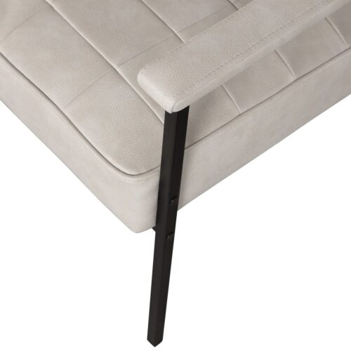 Fauteuil Patchwork PU - Naturel - Afbeelding 5