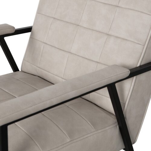 Fauteuil Patchwork PU - Naturel - Afbeelding 6