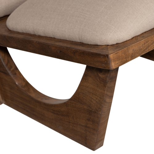 Fauteuil Opulent Bouclé / Acaciahout - Naturel - Afbeelding 7