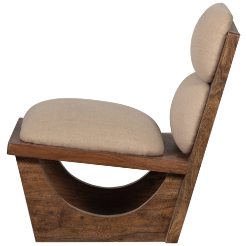 Fauteuil Opulent Bouclé / Acaciahout - Naturel - Afbeelding 5