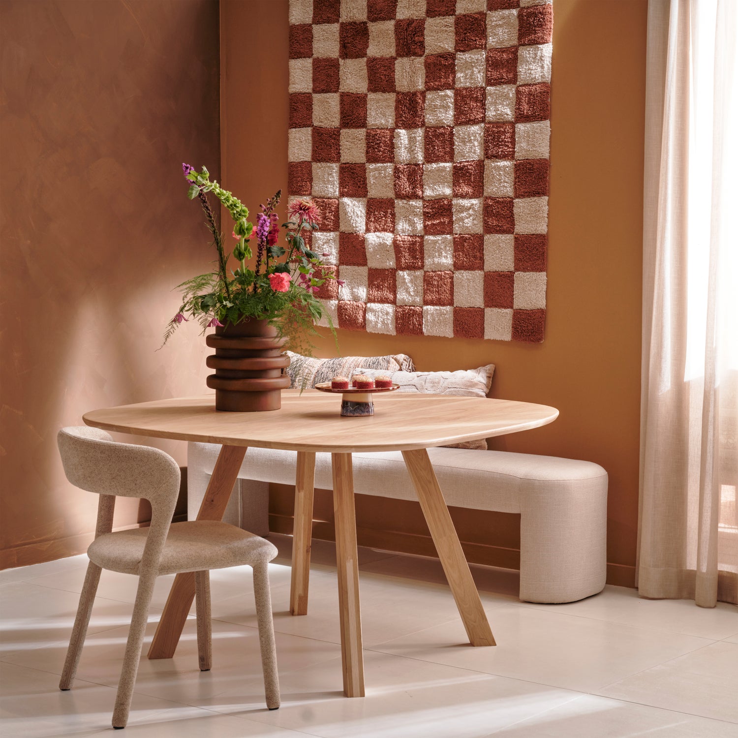 Eetkamerstoel Permit Geweven - Zand - Afbeelding 3