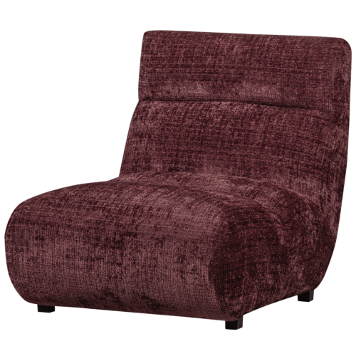 Fauteuil Observe Chenille - Aubergine